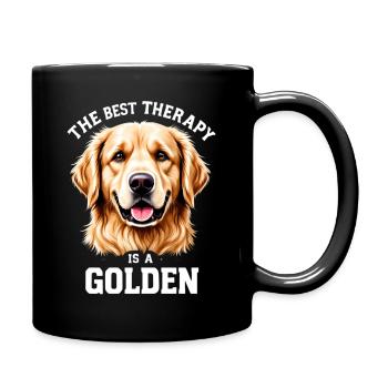 Best Therapy: Golden - Full Colour Mug - black - Right