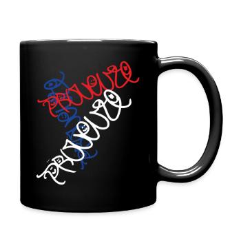 Kreatives Provence Frankreich T-Shirt - Tasse einfarbig - Schwarz - Rechts