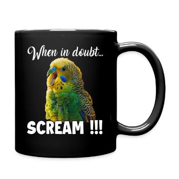 Creative Gifts Bird Friends Budgie - Full Colour Mug - black - Right
