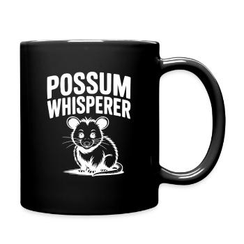 Opossum-Flüsterer - Tasse einfarbig - Schwarz - Rechts