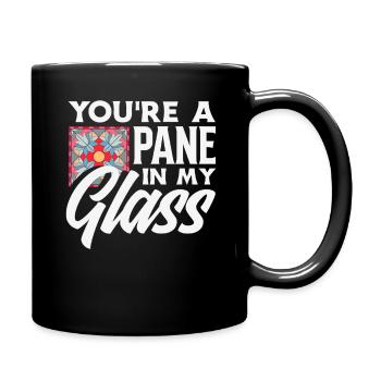 Stained Glass Art Stained Glass Artist - Full Colour Mug - black - Right