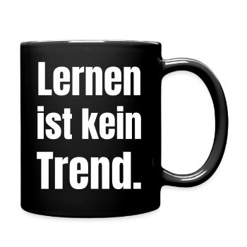 L’apprentissage n’est pas une tendance Erreur de frappe - Mug uni - noir - Droite