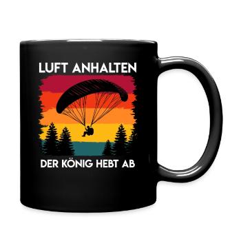 Parapente RETIENS TA RESPIRATION LE ROI DÉCOLLE - Mug uni - noir - Droite