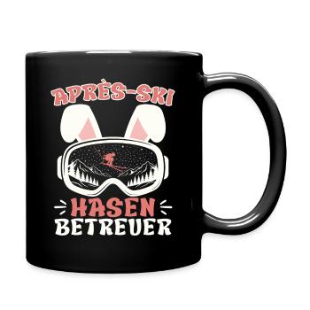 Apres-Ski HASEN BETREUER Lustiges - Tasse einfarbig - Schwarz - Rechts