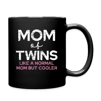 Maman de jumeaux – Diction cool - Mug uni - noir - Droite