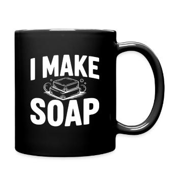 Je fais du savon - Mug uni - noir - Droite