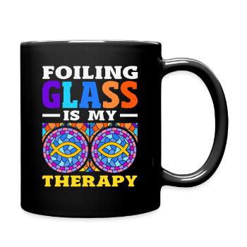 Stained Glass Art Stained Glass Artist - Full Colour Mug - black - Right