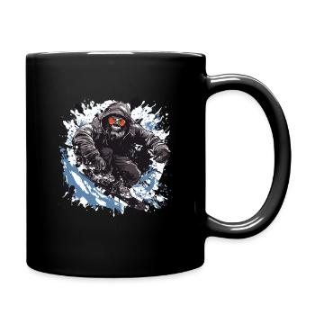 Gorilla Snowboard - Tasse einfarbig - Schwarz - Rechts