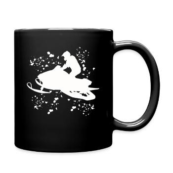 Skidoo Vibrant Snowmobile Adventure - Full Colour Mug - black - Right