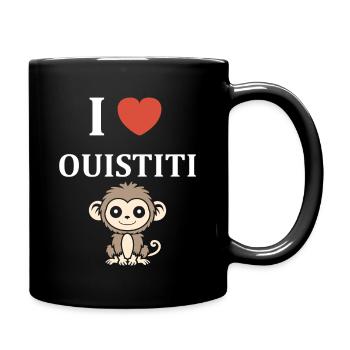 ouistiti - Mug uni - noir - Droite
