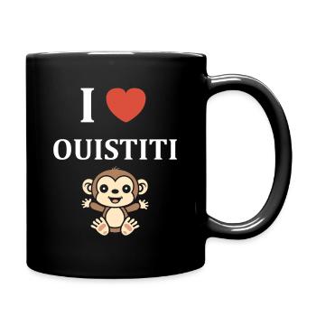 ouistiti - Mug uni - noir - Droite