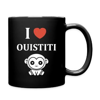 ouistiti - Mug uni - noir - Droite