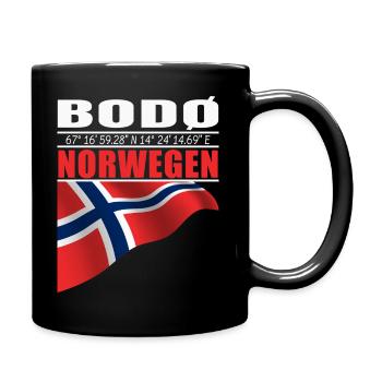 Bodø  - Tasse einfarbig - Schwarz - Rechts
