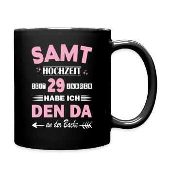 Velvet Wedding 29th Wedding Anniversary Anniversary Wife - Full Colour Mug - black - Right