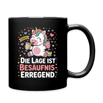 L’endroit est une bière de soirée alcoolisée - Mug uni - noir - Droite