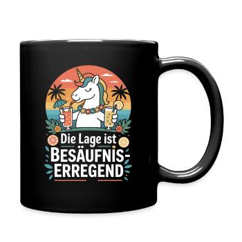 L’endroit est une bière de soirée alcoolisée - Mug uni - noir - Droite
