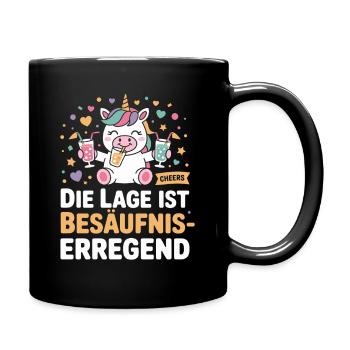 L’endroit est une bière de soirée alcoolisée - Mug uni - noir - Droite
