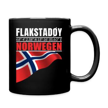 Flakstadøy - Tasse einfarbig - Schwarz - Rechts