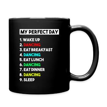 Eat, Sleep Dance Repeat – Retro Vintage Dancer Life - Tasse einfarbig - Schwarz - Rechts