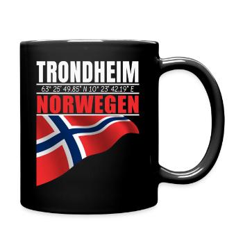 Trondheim - Tasse einfarbig - Schwarz - Rechts