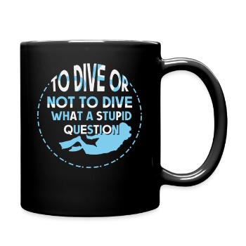 Tauchen Taucher Schnorcheln Sporttaucher - Tasse einfarbig - Schwarz - Rechts
