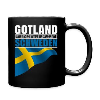 Gotland - Full Colour Mug - black - Right