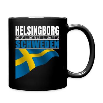 Helsingborg - Tasse einfarbig - Schwarz - Rechts
