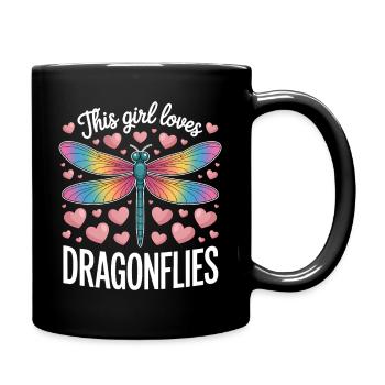 Libellules disant Libellules Drôle de cadeau des libellules - Mug uni - noir - Droite