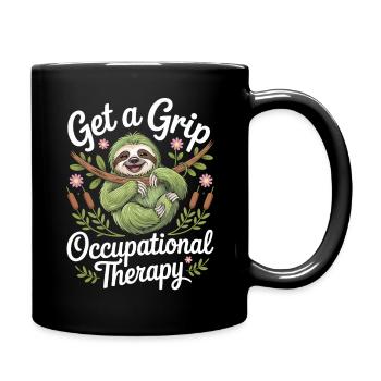 Get a Grip Occupational Therapy Sloth - Tasse einfarbig - Schwarz - Rechts