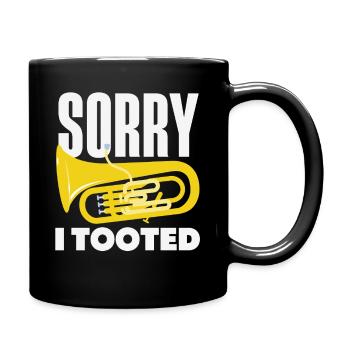 Vintage Euphonium Player - Full Colour Mug - black - Right