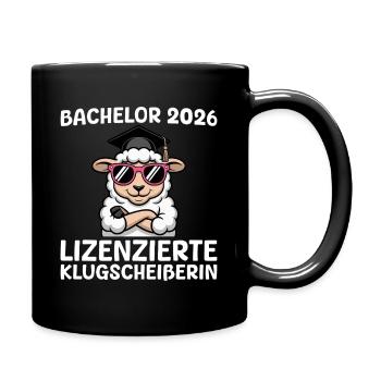 Bachelor 2026 Sheep Bachelor's Exam Passed - Full Colour Mug - black - Right