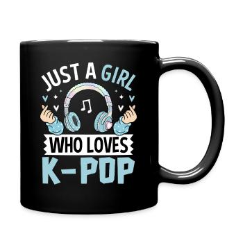 Une fille qui adore la K-Pop - Mug uni - noir - Droite