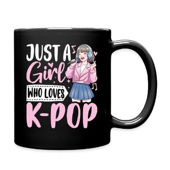 Une fille qui adore la K-Pop - Mug uni - noir - Droite