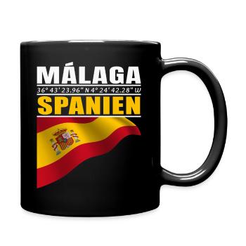 Malaga - Mug uni - noir - Droite