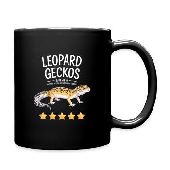 Leopard Geckos Review Badge - Full Colour Mug - black - Right