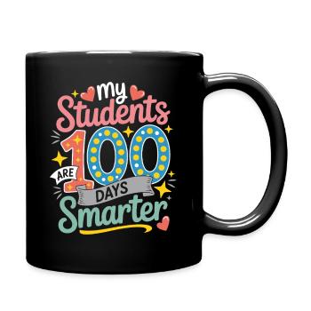 100 Days Smarter: My Students - Full Colour Mug - black - Right