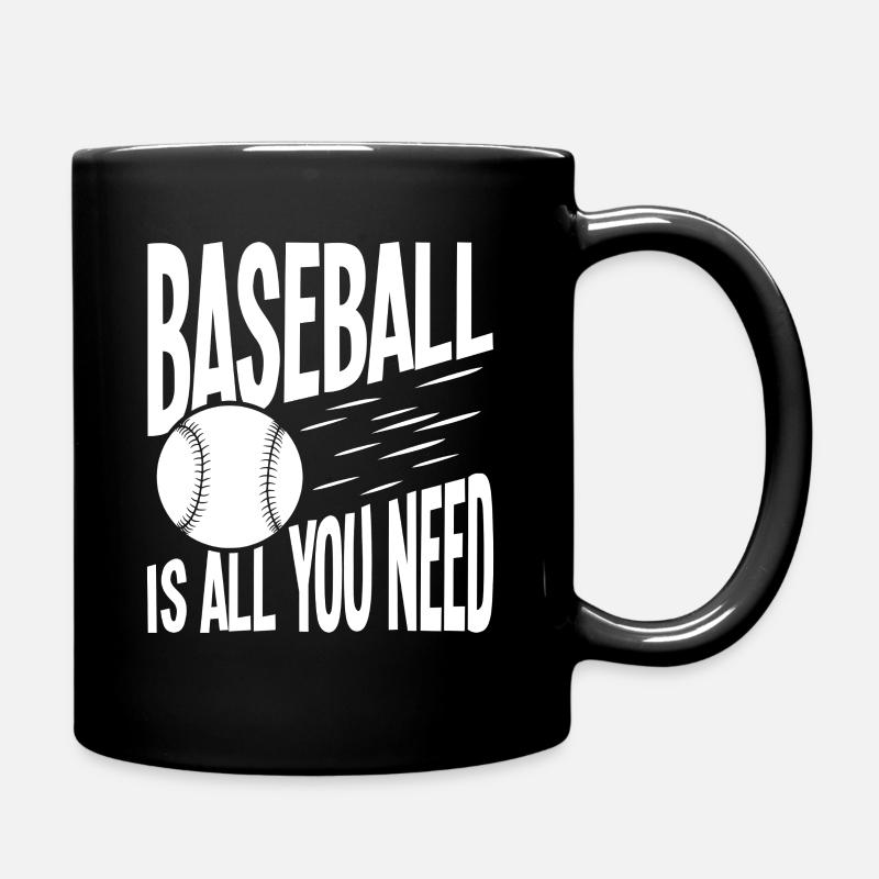 Le baseball suffit à ce qu’il vous faut - Mug uni - noir