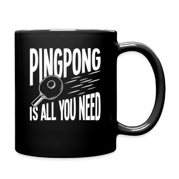 Ping-pong is all you need - Full Colour Mug - black - Right