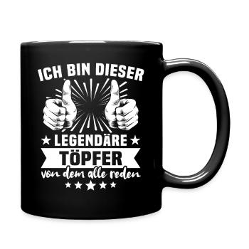 Pottery legend - Full Colour Mug - black - Right