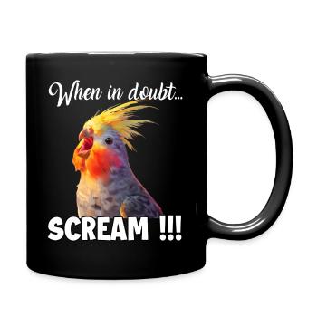 T calopsitte drôle, mème drôle pour l’oiseau - Mug uni - noir - Droite