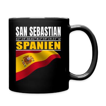 San Sebastian - Full Colour Mug - black - Right