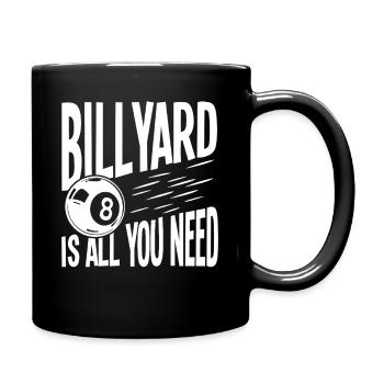 Billyard Is All You Need - Pool Lover - Full Colour Mug - black - Right