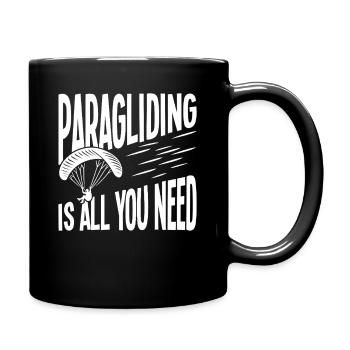 Paragliding Is All You Need - Full Colour Mug - black - Right