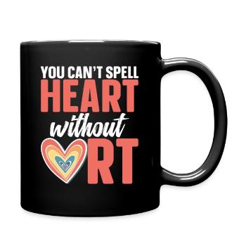 Recreationa Therapist Badge Reel RT Monat - Tasse einfarbig - Schwarz - Rechts