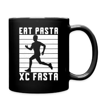 Cross Country Runner Design - XC Coach - Running - Full Colour Mug - black - Right
