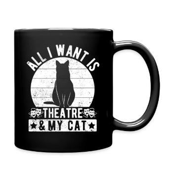 Theater Drama All I Want My Cat & Actor Musical - Tasse einfarbig - Schwarz - Rechts