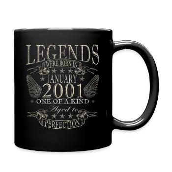 25e anniversaire Original janvier 2001 - Mug uni - noir - Droite