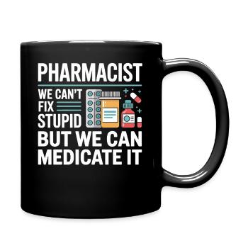 Pharma Humor Medicate It - Tasse einfarbig - Schwarz - Rechts
