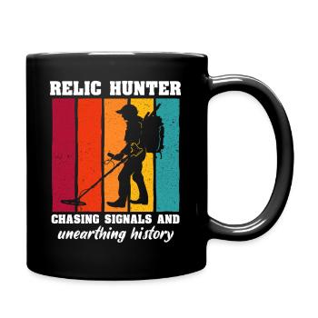 Recherche de reliques au détecteur de métaux - Mug uni - noir - Droite