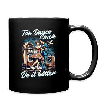 Claquettes Claquettes Danseuse de claquettes - Mug uni - noir - Droite